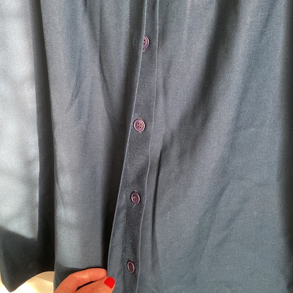 Vintage Mr Jax 🇨🇦 Dark Teal Wool Skirt - Picture 8 of 8